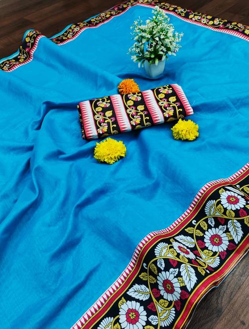 saree fabric : chanderi cotton saree - 17764634 - Standard Image - 0