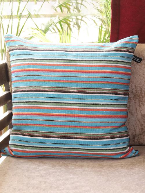 ambbi collections multicolour 100 % cotton 16x16 inch cushion cover, set of 1 - 17764665 -  Standard Image - 0