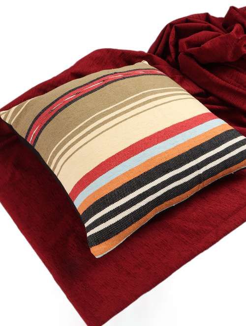 ambbi collections multicolour 100 % cotton 16x16 inch cushion cover, set of 1 - 17764667 -  Standard Image - 0