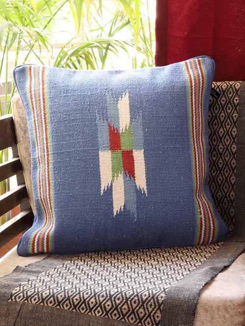 ambbi collections multicolour 100 % cotton 16x16 inch cushion cover, set of 1 - 17764668 - Standard Image - 0