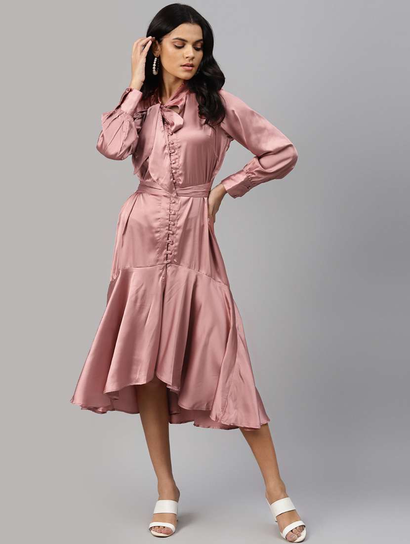 women's tiered dress solid dress