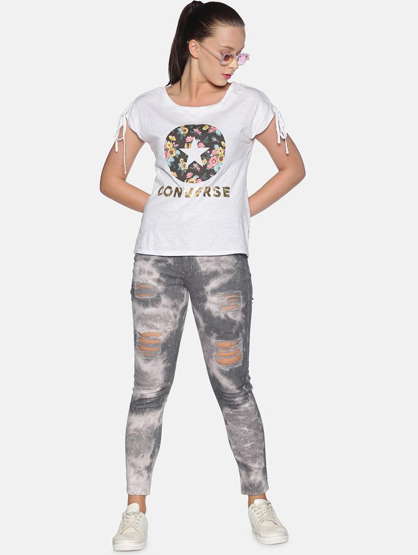 women's distress slim fit jeans - 17765104 - Standard Image - 3
