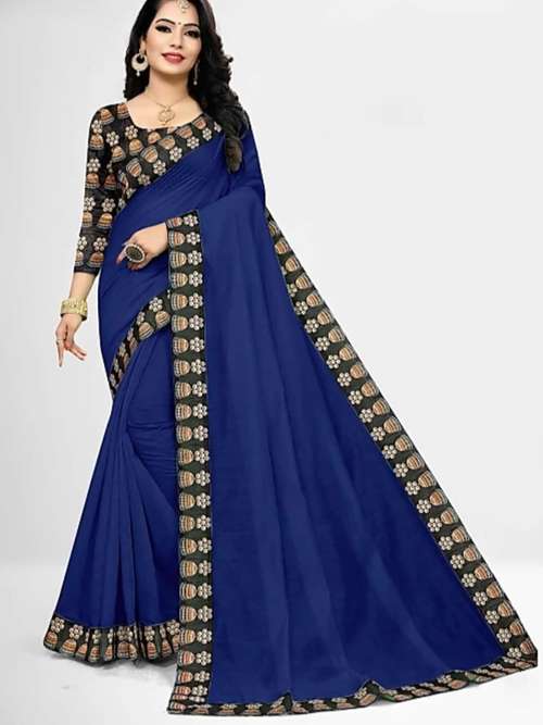 saree fabric: chanderi cotton blouse: separate - 17765271 - Standard Image - 0