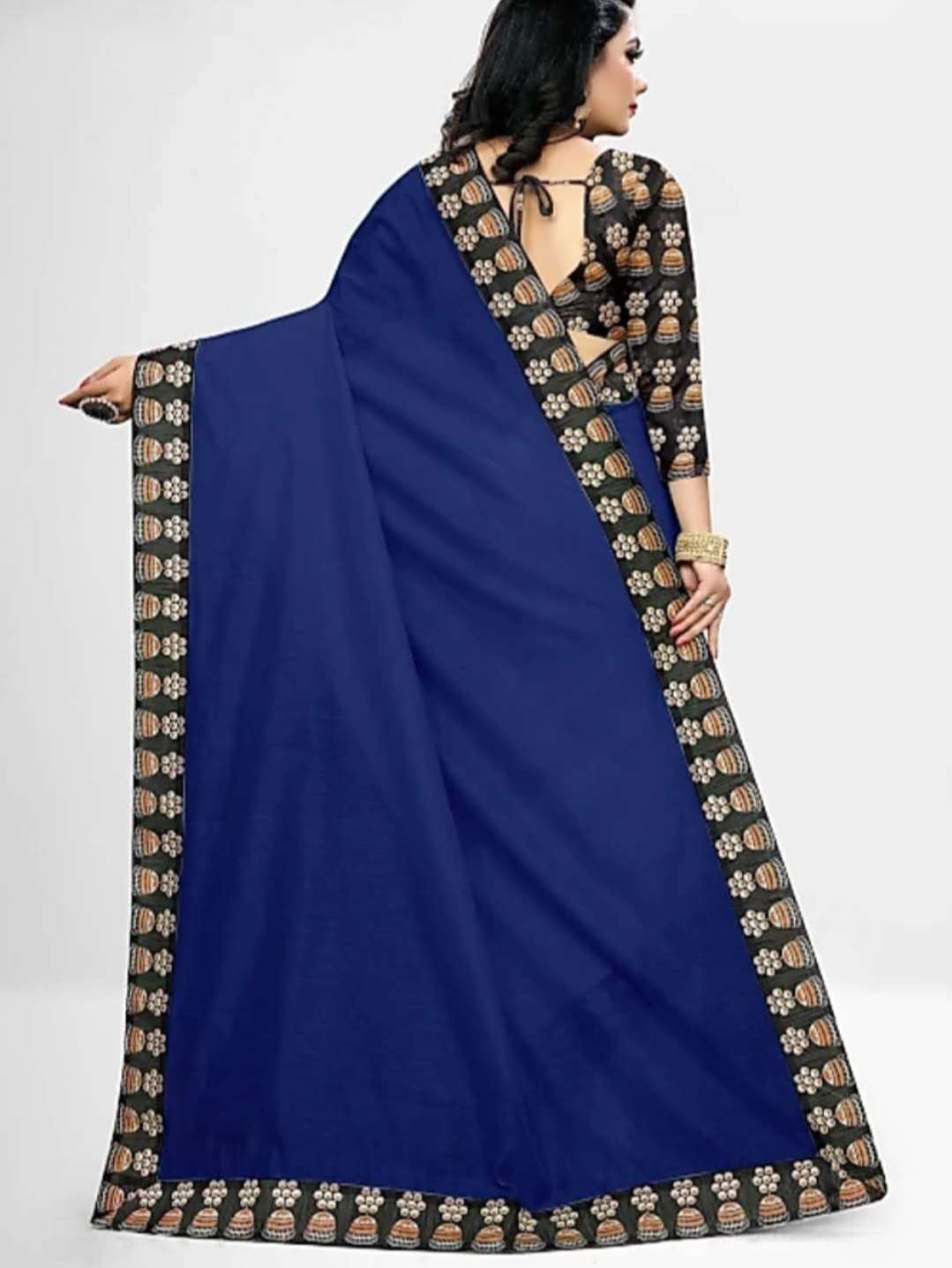 saree fabric: chanderi cotton blouse: separate - 17765271 - Standard Image - 3