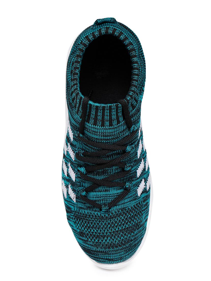 green fabric slip on sports shoes - 17765480 - Standard Image - 3