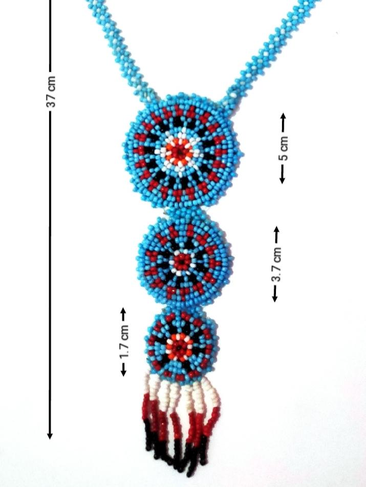 handmade glass seed beaded necklace - 17765534 - Standard Image - 3