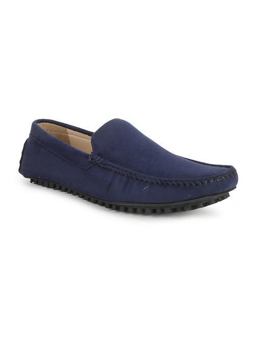 blue suede slip on loafers - 17765738 - Standard Image - 0