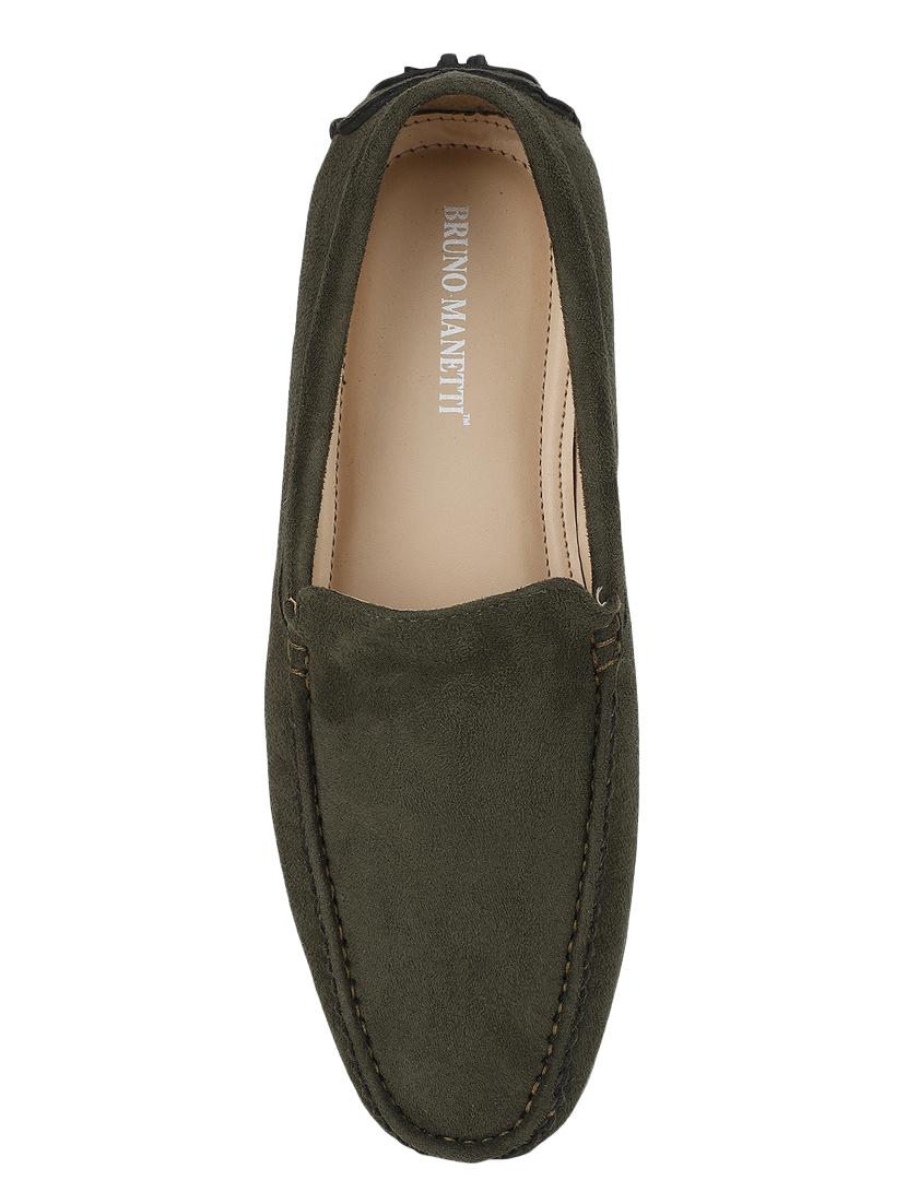 green suede slip on loafers - 17765740 - Standard Image - 3