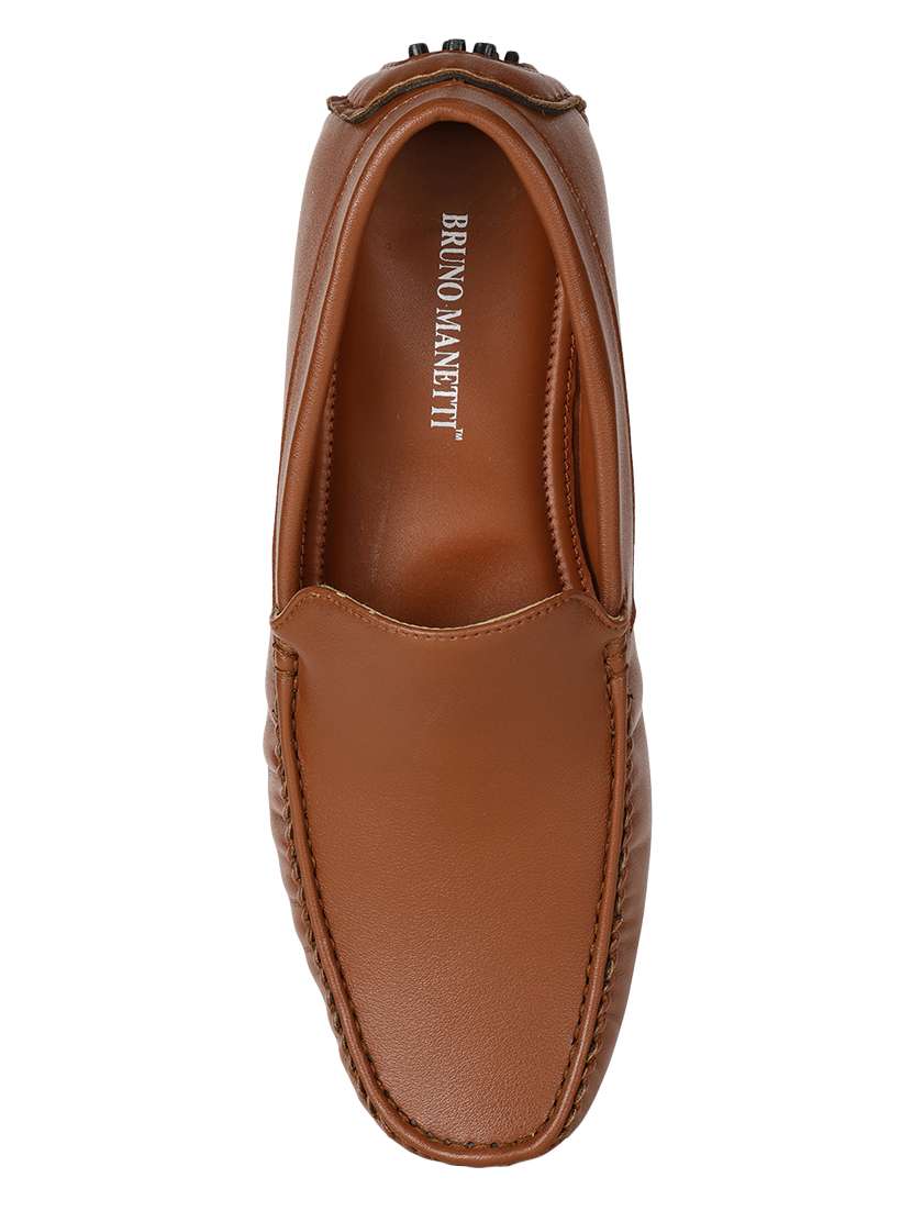 tan pu slip on loafers - 17765747 -  Standard Image - 3