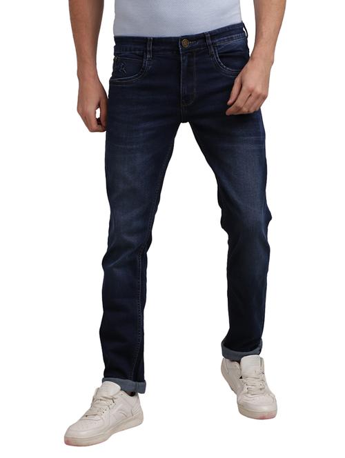 dark blue light washed denim jeans - 17766110 - Standard Image - 0