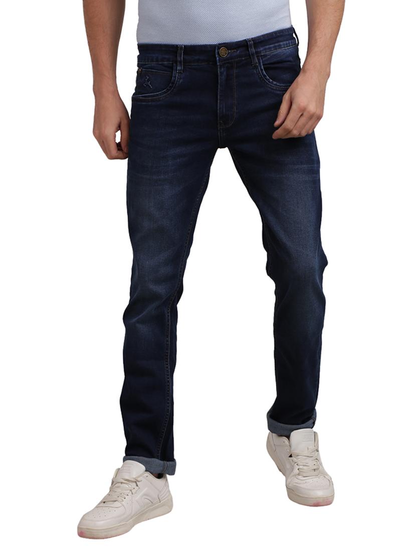 dark blue light washed denim jeans - 17766110 - Zoom Image - 0