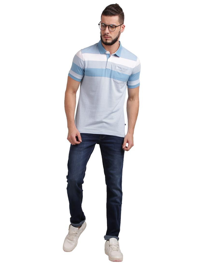 dark blue light washed denim jeans - 17766110 - Standard Image - 3