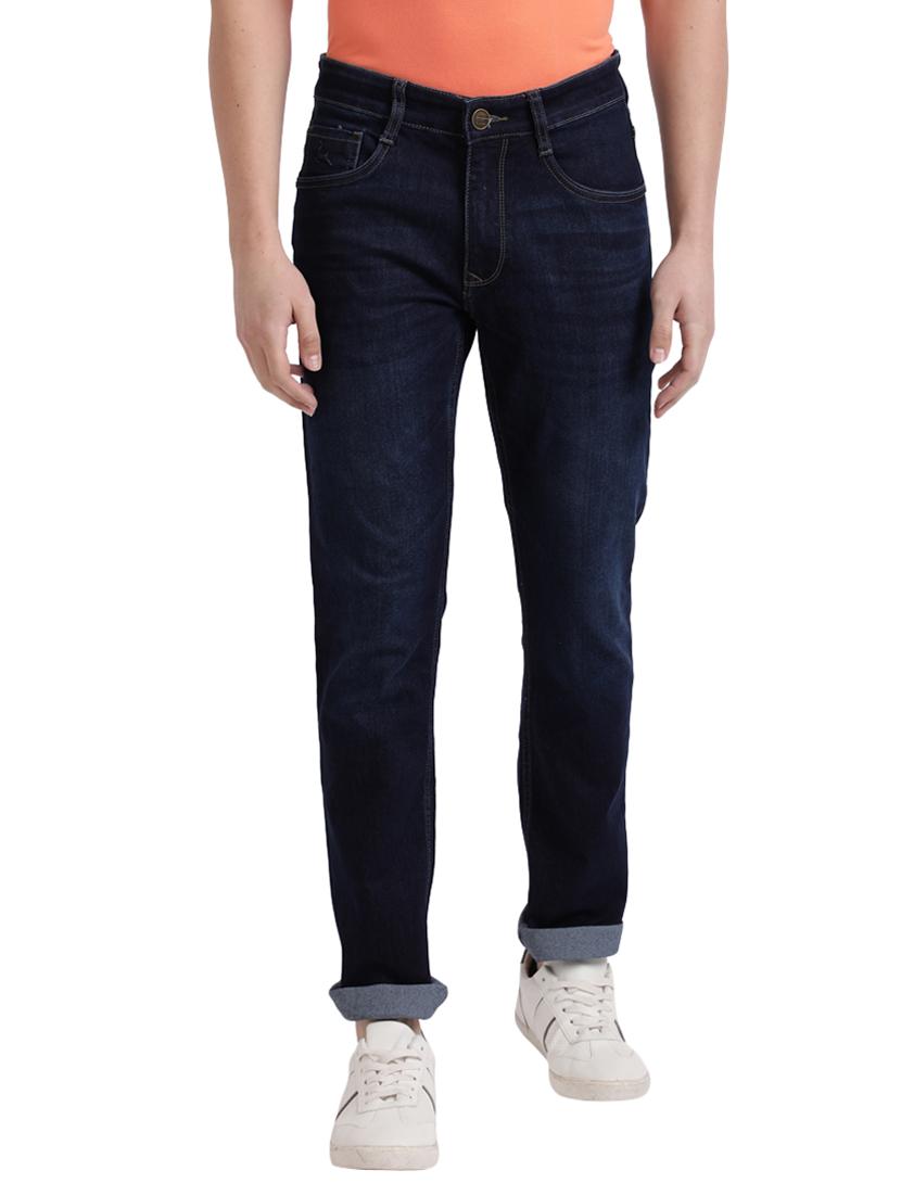 dark blue light washed denim jeans - 17766126 - Zoom Image - 0