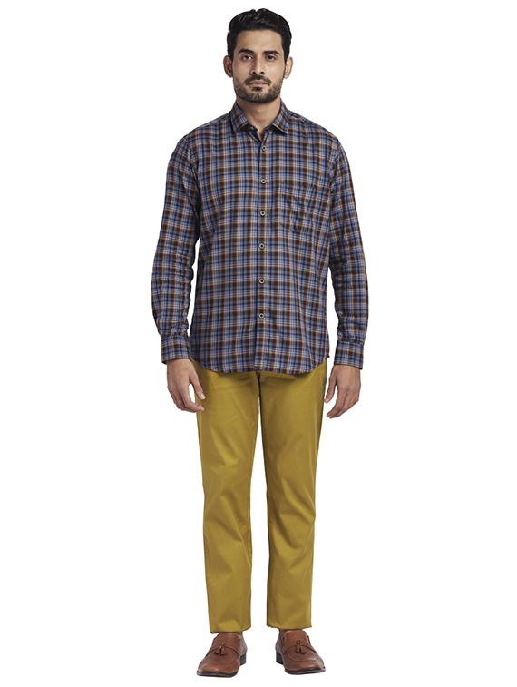 mens checks casual shirt - 17767121 - Standard Image - 3