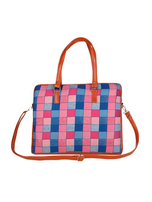 pink polyester utility laptop bag - 17769215 - Standard Image - 0