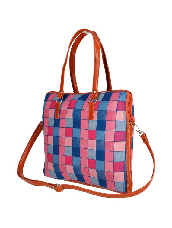 pink polyester utility laptop bag - 17769215 - Standard Image - 3