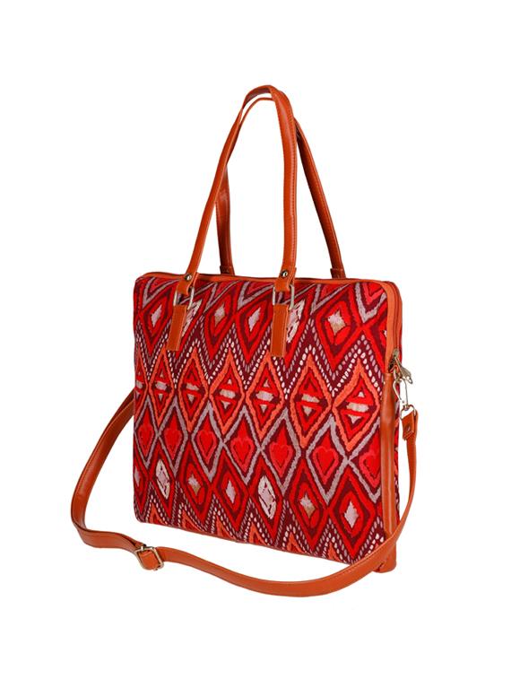red polyester laptop bag - 17769217 - Standard Image - 3