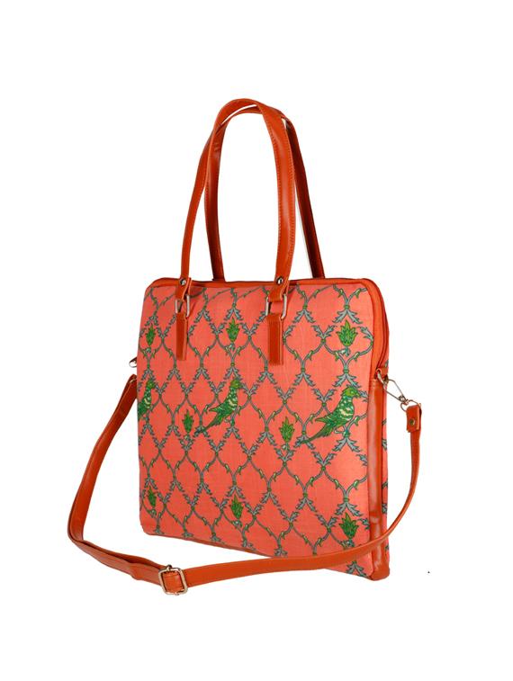 orange polyester laptop bag - 17769219 - Standard Image - 3