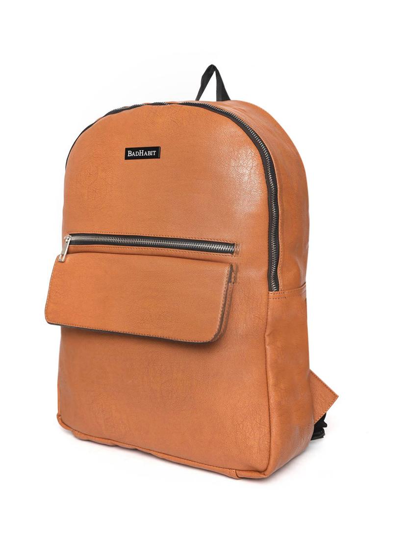 tan leather  backpack - 17769856 -  Zoom Image - 0