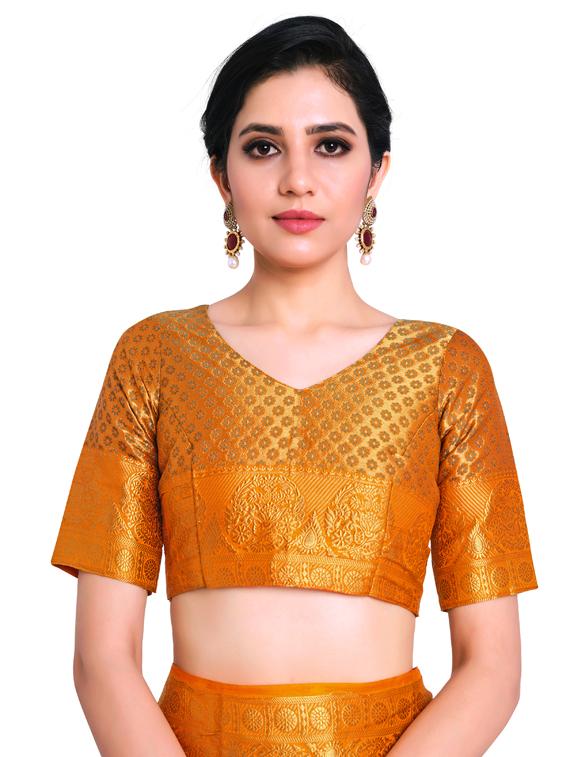 zari work kanjivaram saree with blouse - 17770703 - Standard Image - 3