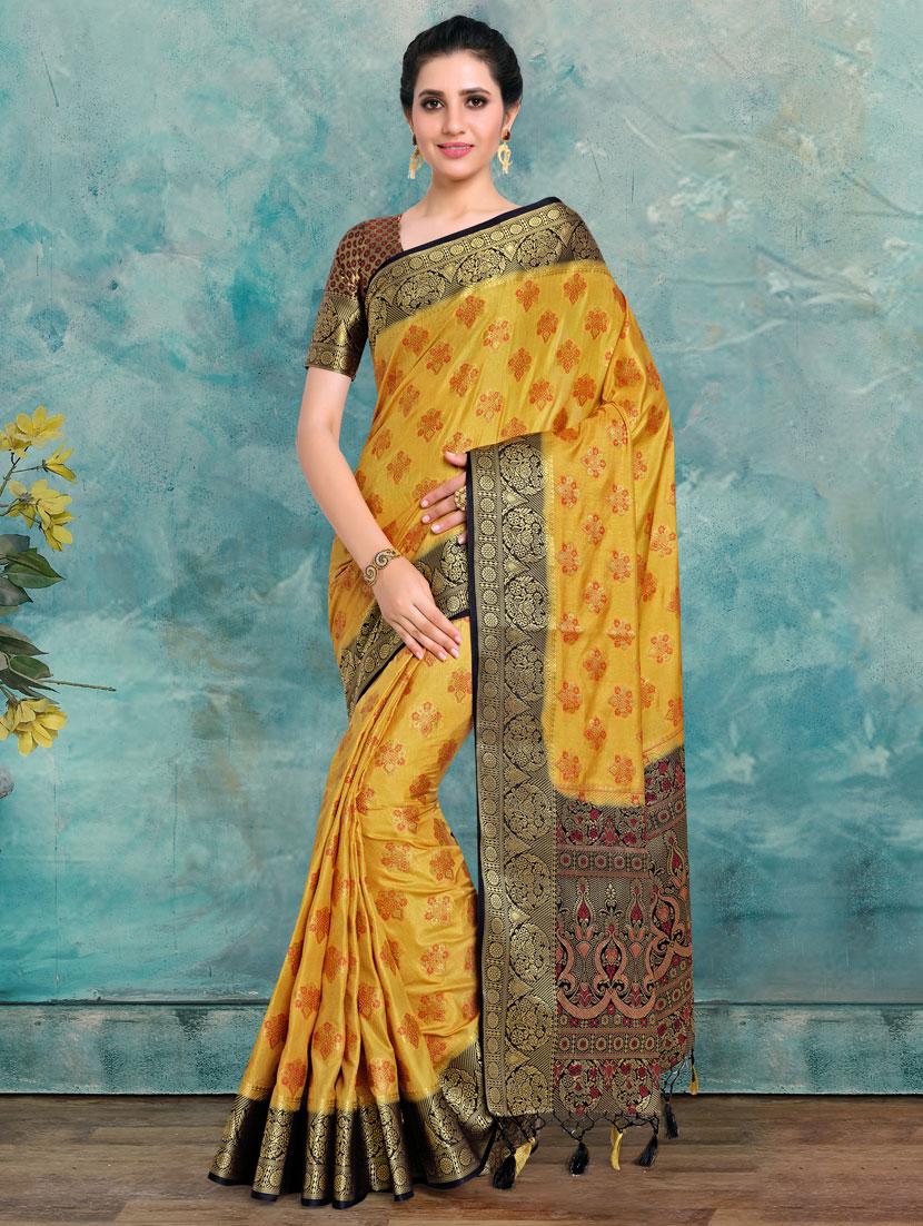 zari work kanjivaram saree with blouse - 17770707 - Zoom Image - 0