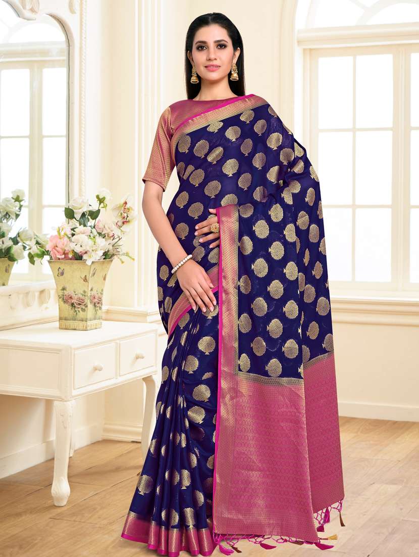 women's banarasi saree with blouse