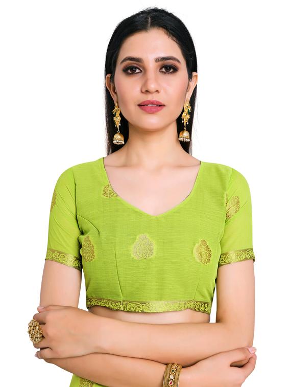 zari work kanjivaram saree with blouse - 17770729 - Standard Image - 3