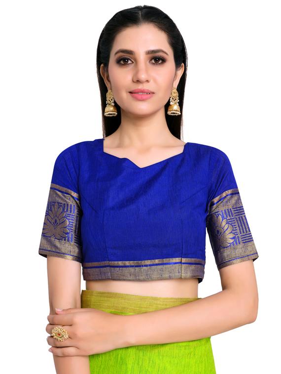 women's banarasi saree with blouse - 17770733 - Standard Image - 3