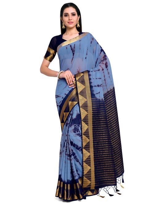 tie & dye banarasi saree with blouse - 17770744 -  Standard Image - 0