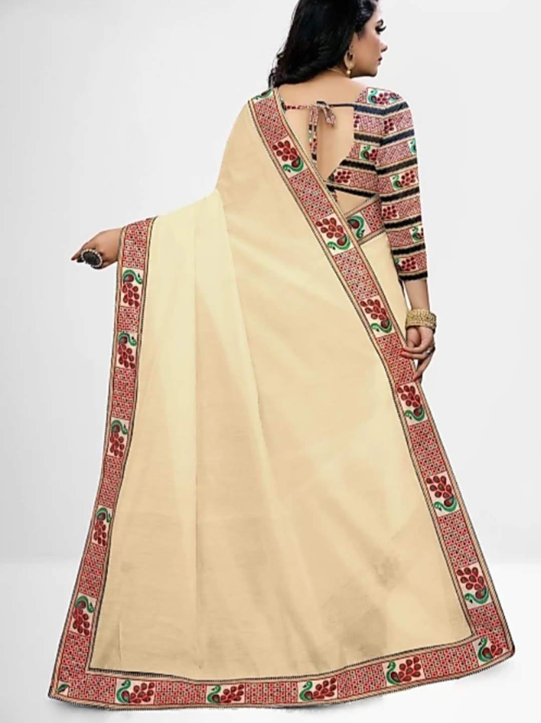 saree fabric : chanderi cotton - 17771188 - Standard Image - 3