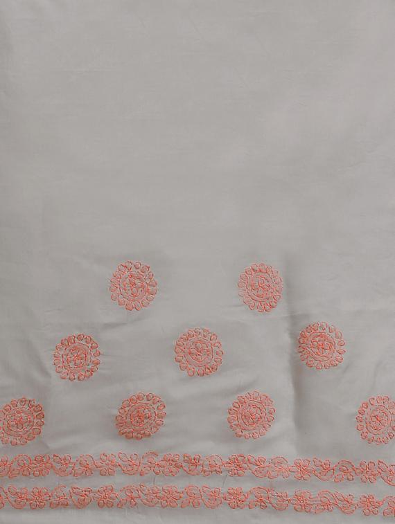 ada hand-embroidered grey chikankari saree with blouse - 17772690 -  Standard Image - 3
