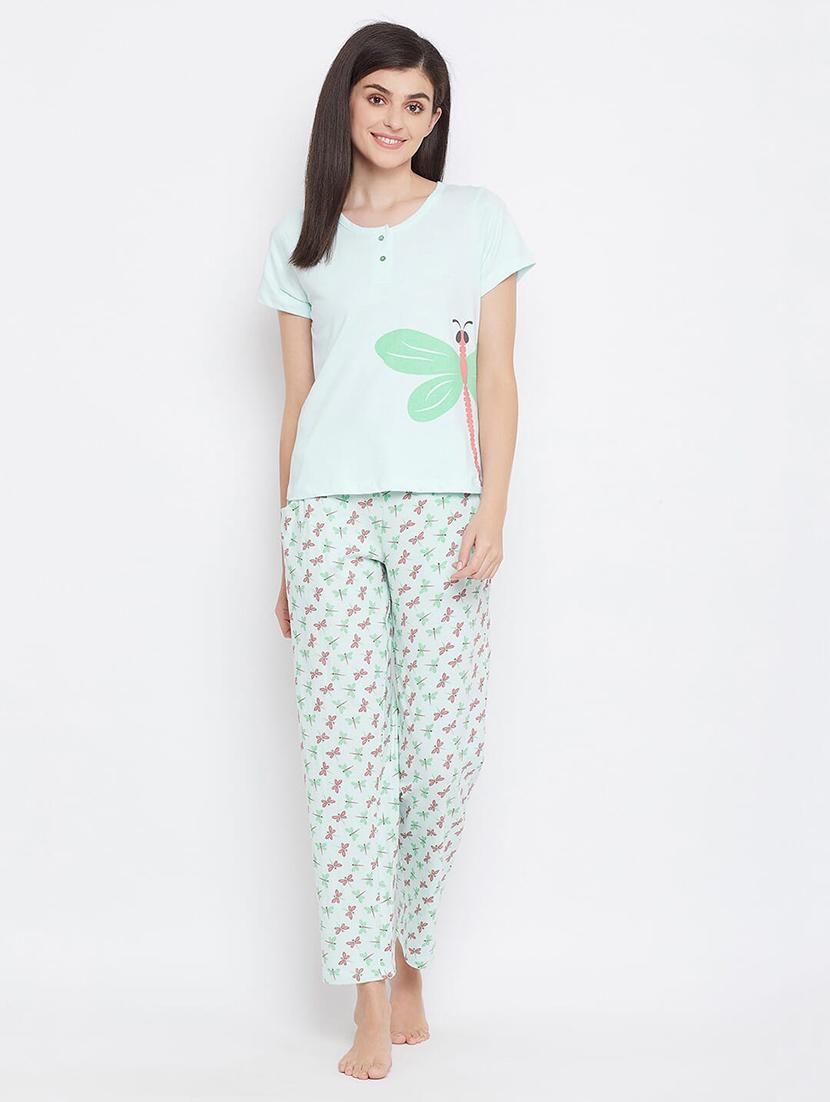 printed nightwear pajama set - 17773274 - Zoom Image - 0