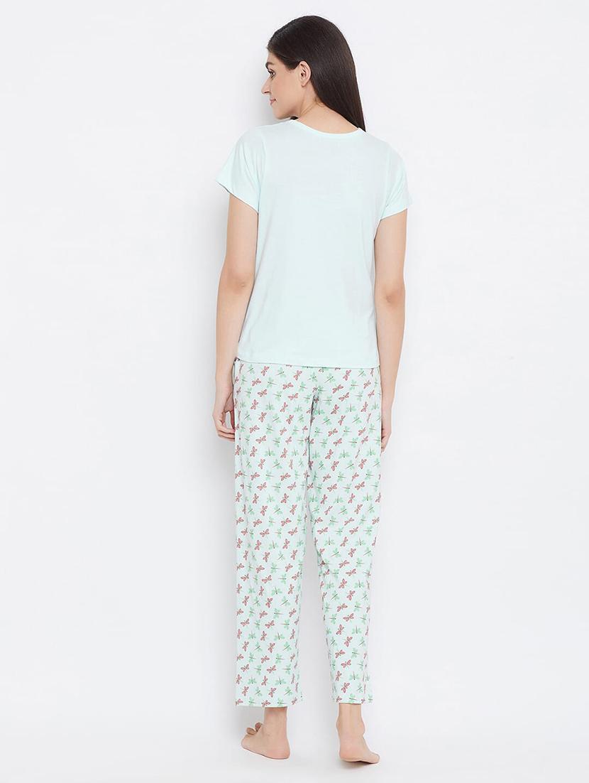 printed nightwear pajama set - 17773274 - Standard Image - 3