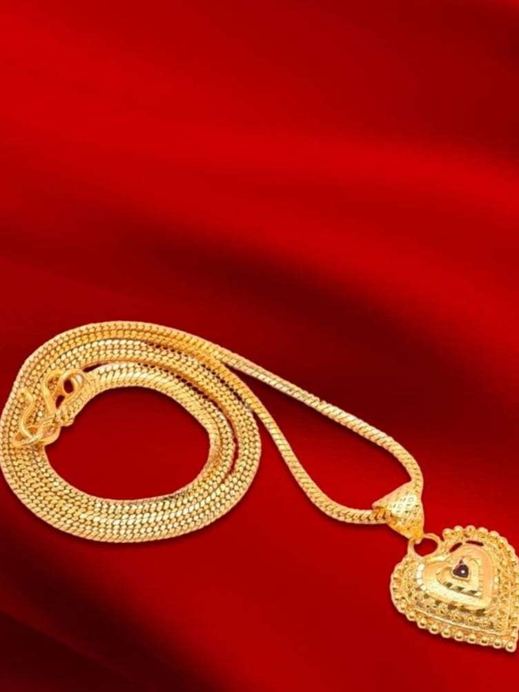 Buy online Gold Chain Pendant Set from 