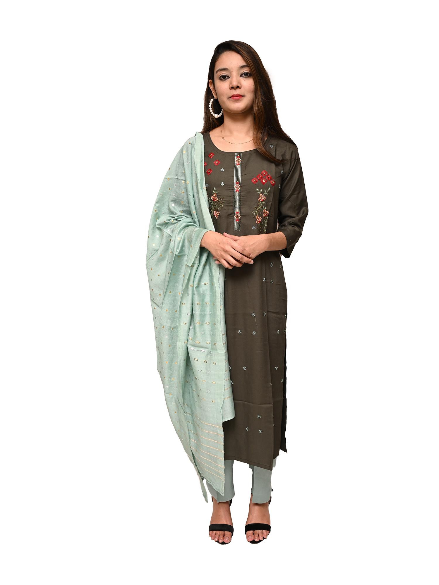 kurta pant dupatta set  - 17775101 -  Zoom Image - 0