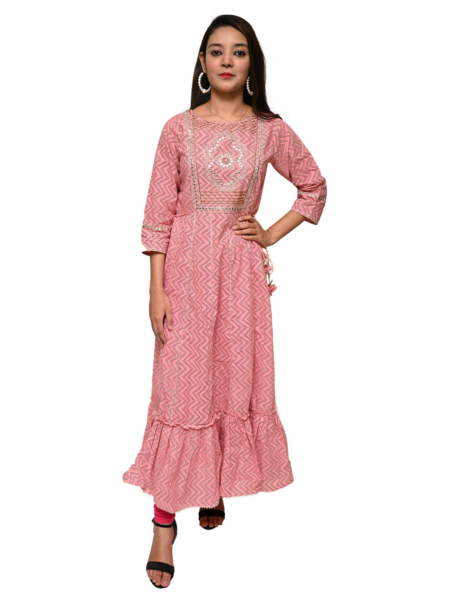 afsana flared kurtas multi color thread - 17775135 - Zoom Image - 0