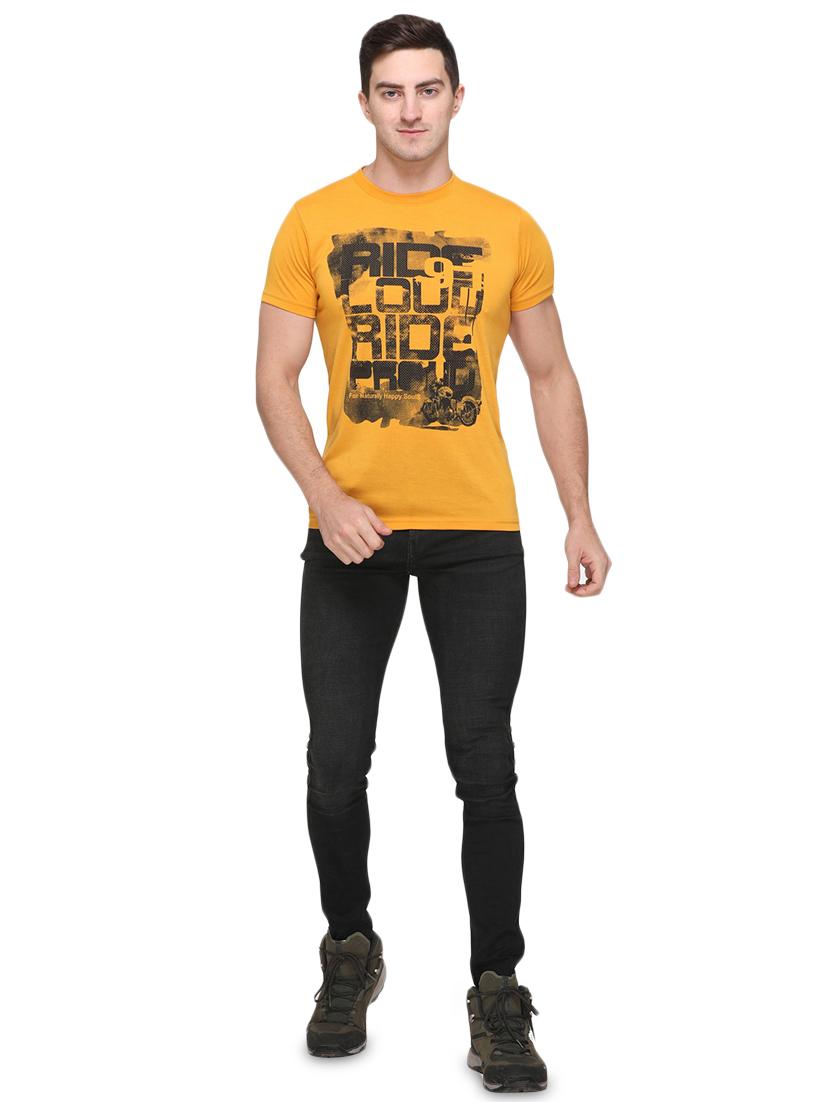yellow printed t-shirt - 17775697 - Standard Image - 3
