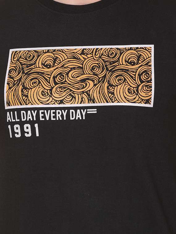 black printed t-shirt - 17775702 -  Standard Image - 5