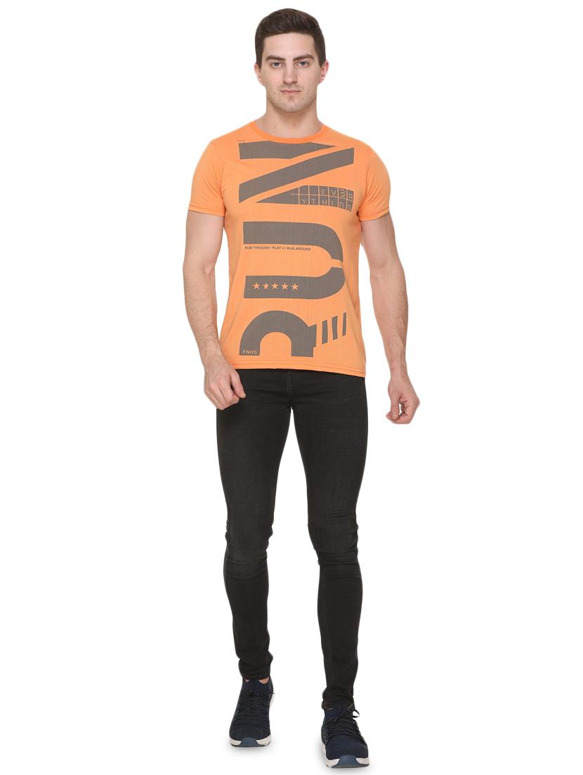 orange printed t-shirt - 17775706 - Standard Image - 3