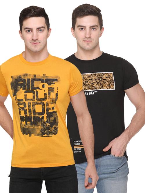 set of 2 multi colored printed t-shirts - 17775721 - Standard Image - 0