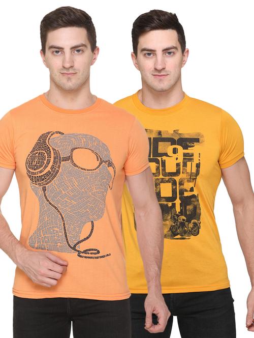 set of 2 multi colored printed t-shirts - 17775723 - Standard Image - 0