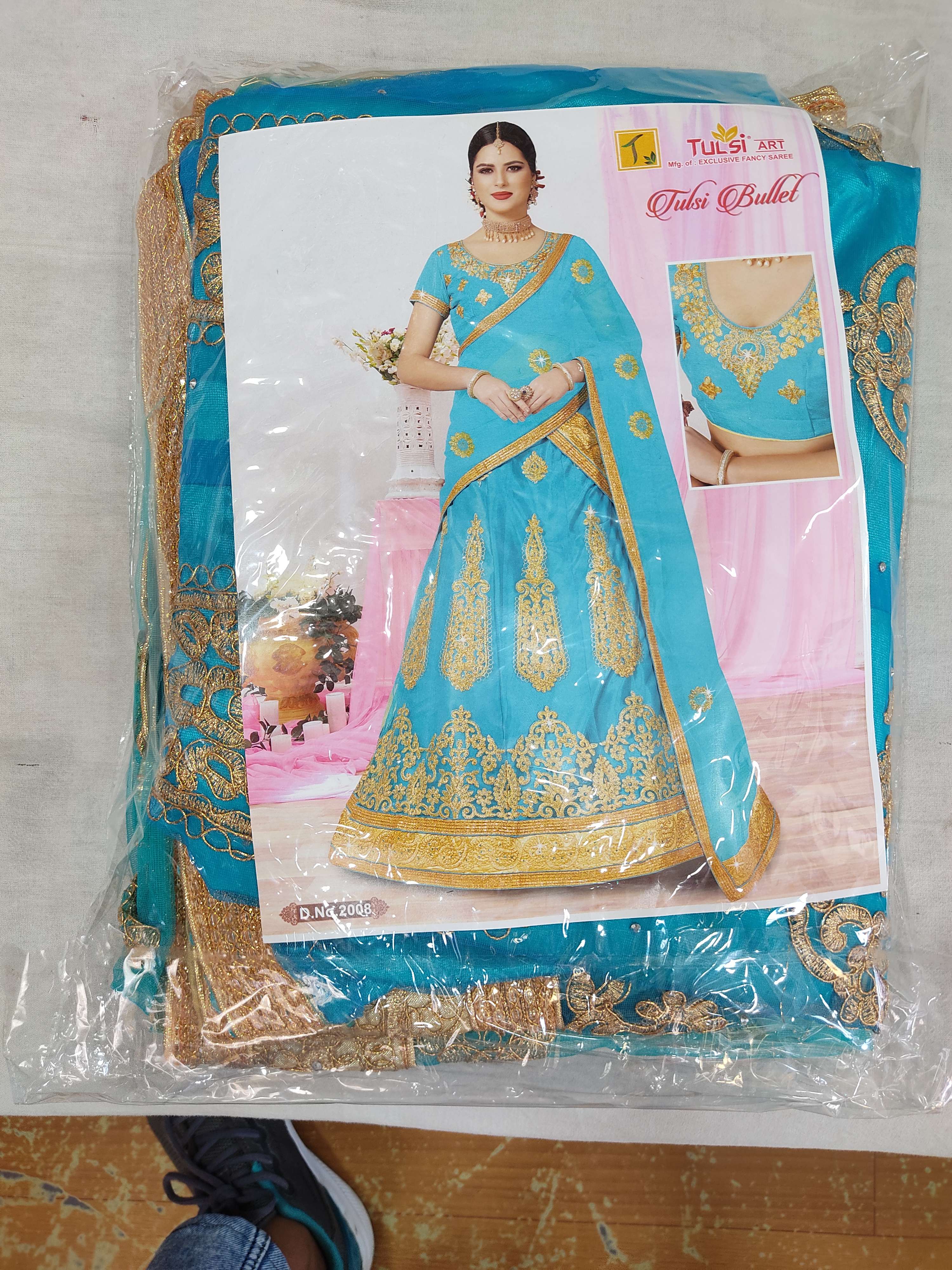 lehengs saree full printed nevy blue - 17775730 - Zoom Image - 0