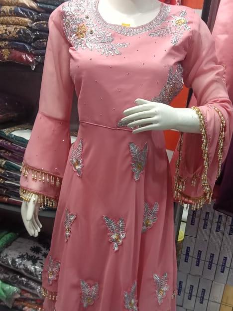 orange net kurti - 17776741 - Zoom Image - 0