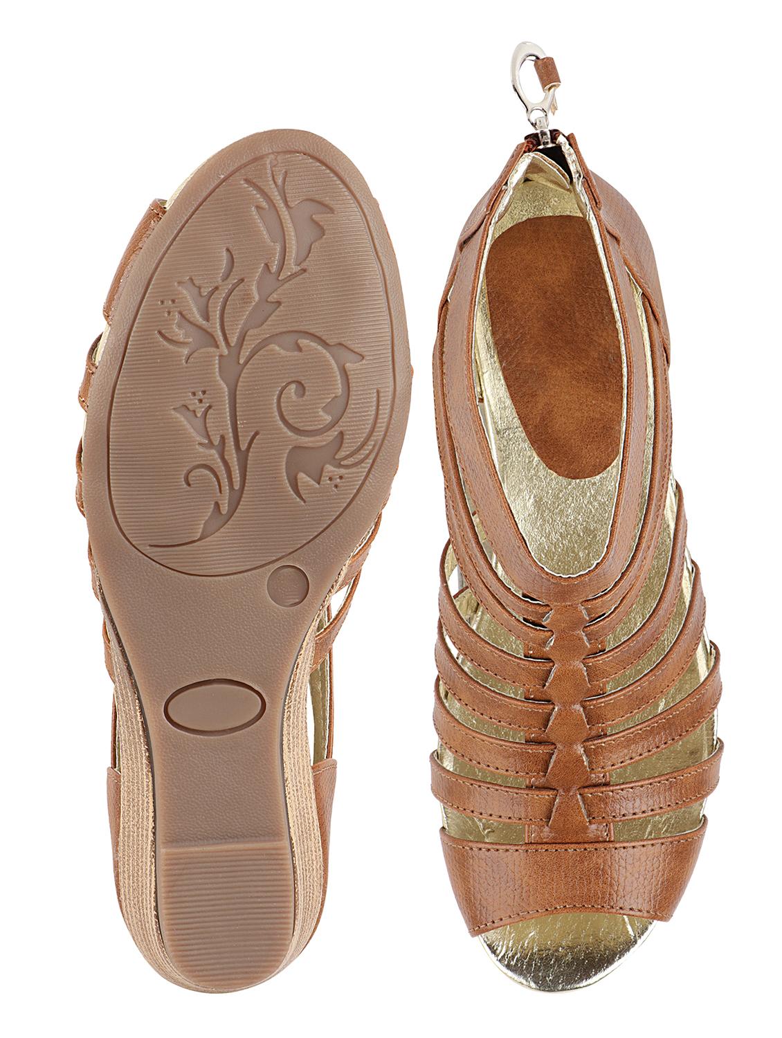 tan zipper sandal - 17777249 - Standard Image - 3