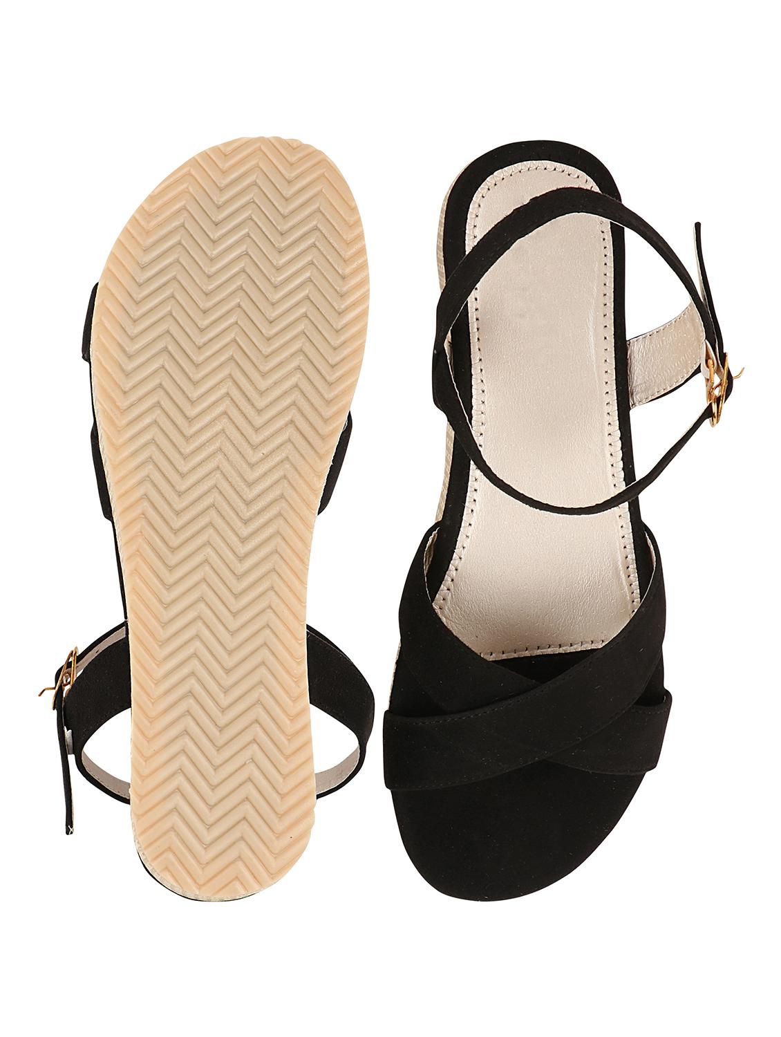 black back strap sandal - 17777251 - Standard Image - 3