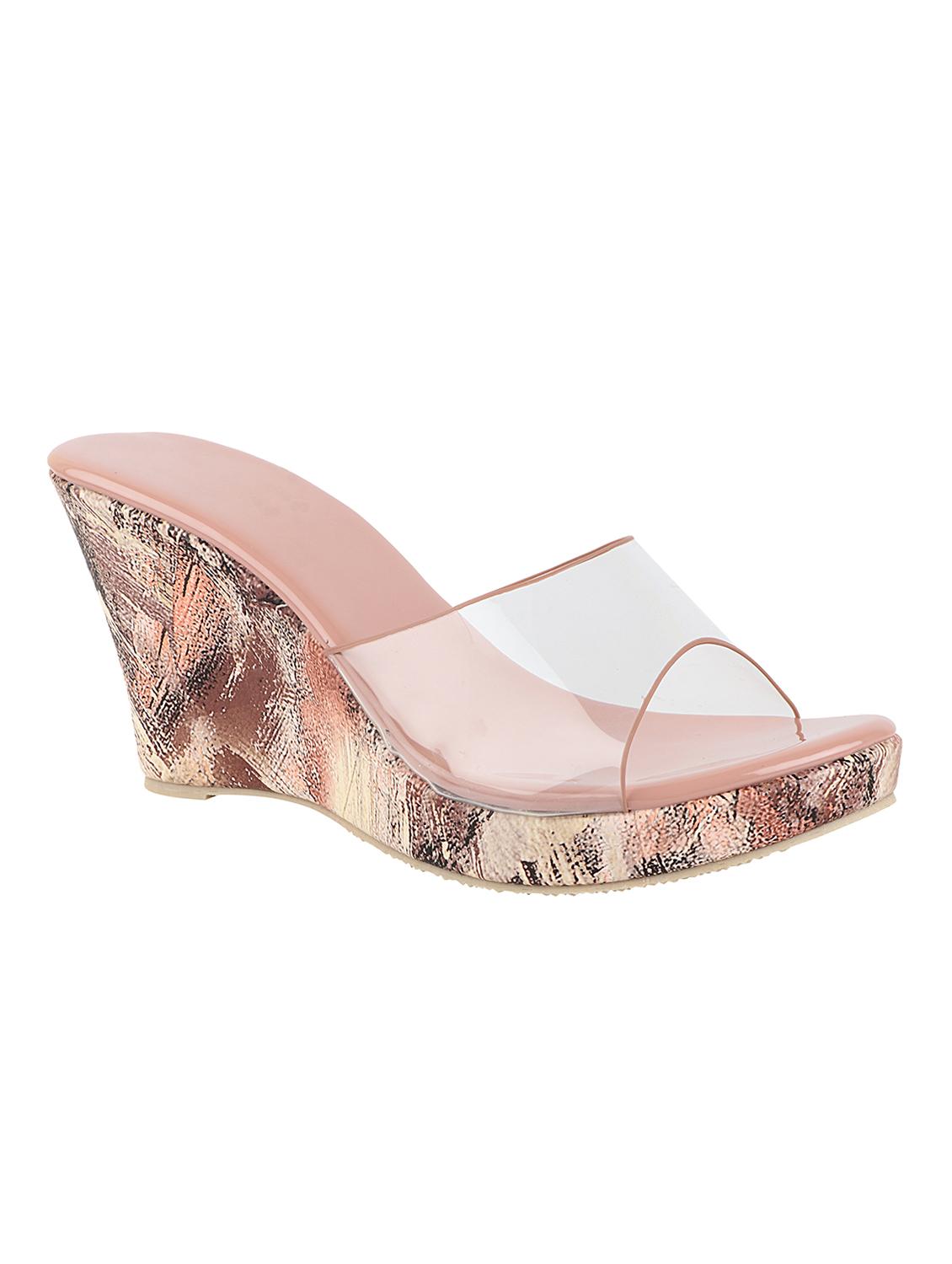 do bhai women peach wedges - 17777267 -  Zoom Image - 0