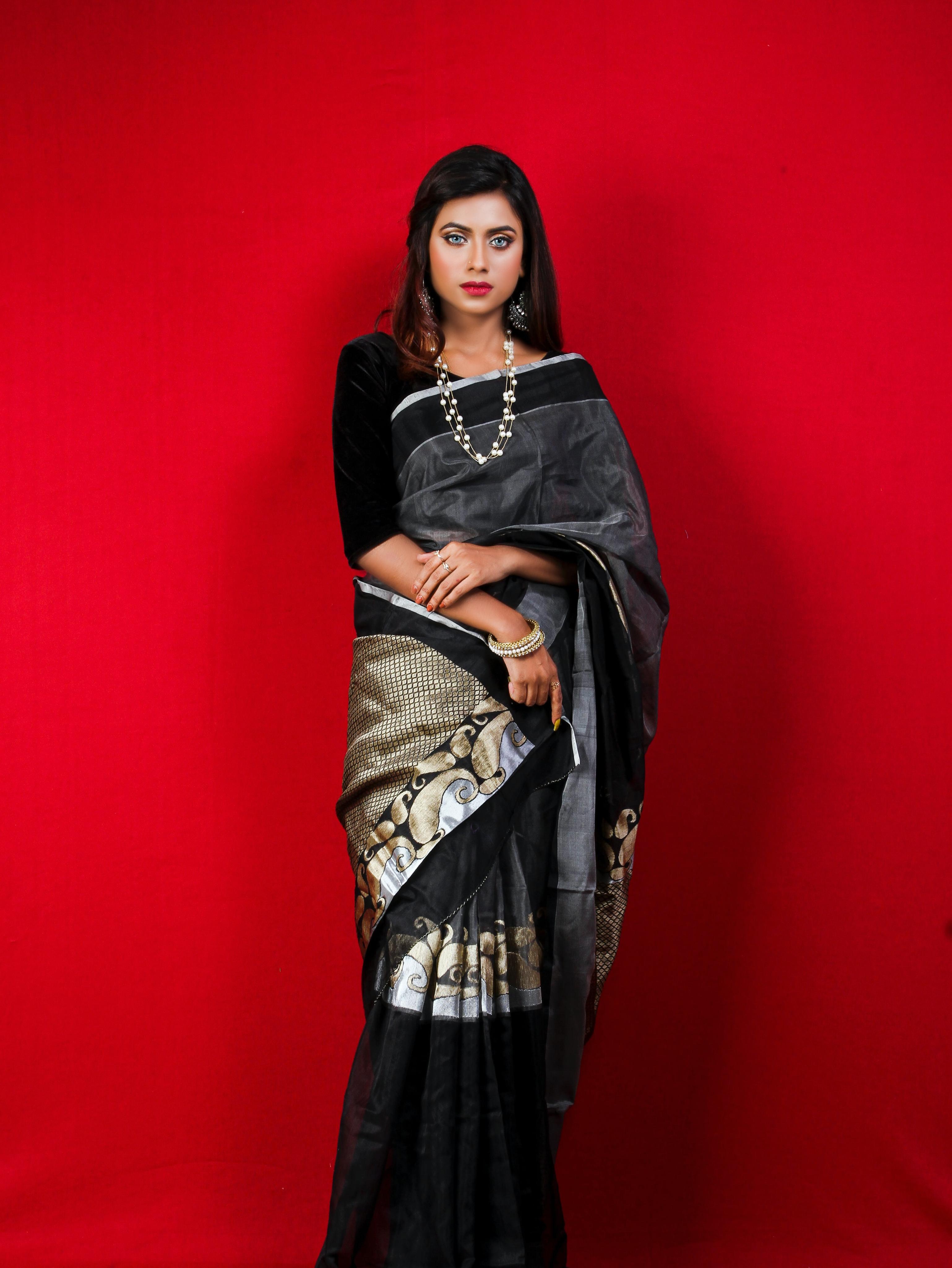 good printed saree - 17777572 - Zoom Image - 0