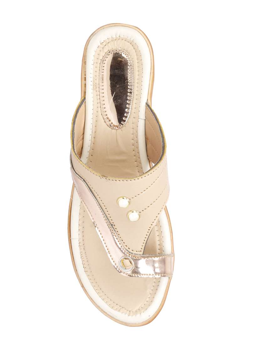 white slip on sandal - 17778279 -  Standard Image - 3