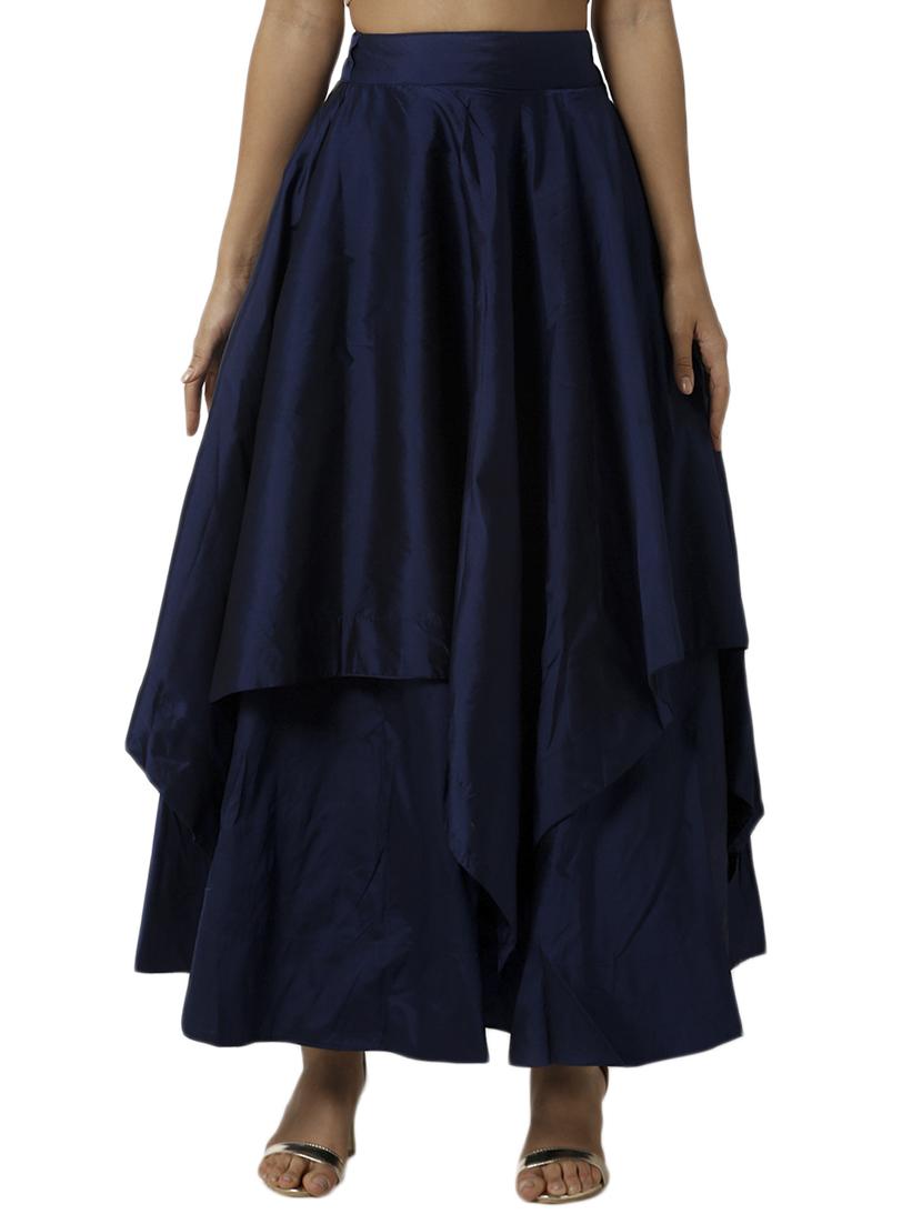 asymmetric solid skirt - 17779949 - Zoom Image - 0