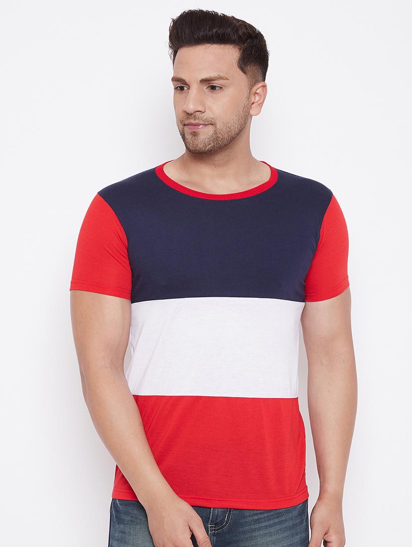 set of 2 multi colored color block t-shirts - 17780043 - Standard Image - 3